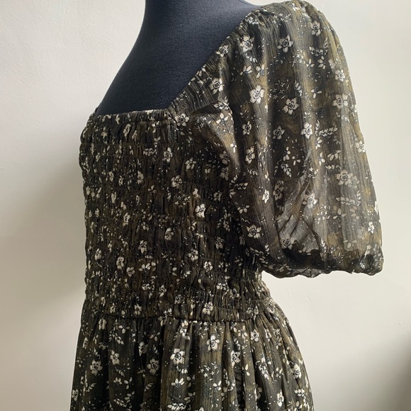 Fit & Flare Smocked Maxi Dress - Picture 4 of 11